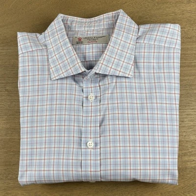 Turnbull & Asser Dress Shirt Men 18 46 (2XLT) Plaid Check Exclusive Luxury Prepp - Image 1 of 4