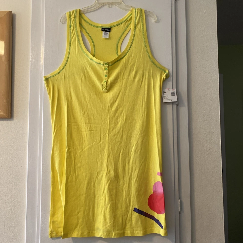 New Joe Boxer Women’s Summer Racer Back Sleep Shirt Nightgown Sz 1X 18/20, NWT - Image 1 of 4