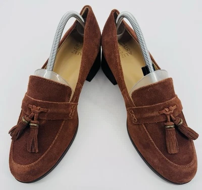 NEW Naturalizer Women Nina Suede Tassel Loafer Shoes Bronze Sz 11M Comfort Chic - Image 1 of 4