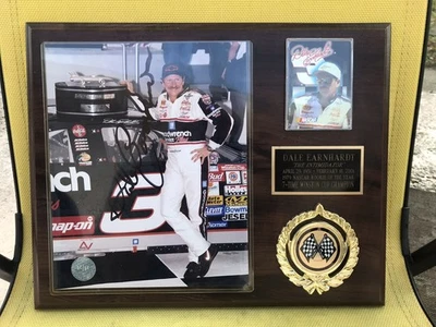 Placa fotográfica vintage 1998 cantada a mano con licencia de Dale Earnhardt  Foto 1 de 4