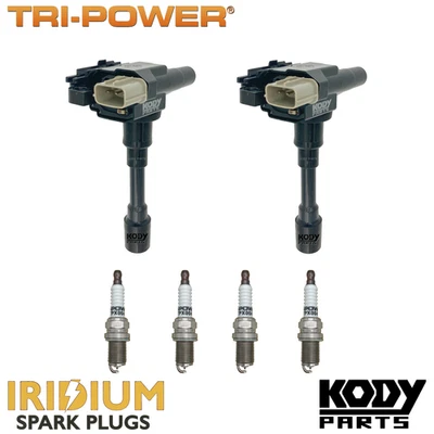 IGNITION COILS & IRIDIUM SPARK PLUGS for Suzuki Swift Sport 1.6L RS416 EZ (M16A) - image 1 of 3