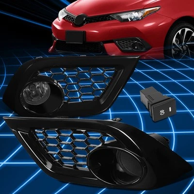 Luces antiniebla ahumadas con bisel de nido de abeja + interruptor para 16-18 Scion iM/Toyota Corolla iM Foto 1 de 4