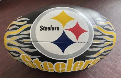 Pittsburgh Steelers Juguete 9 Pulgadas Vinilo Fútbol Con Llamas Foto 1 de 3