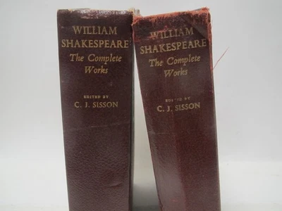 William Shakespeare The Complete Works C J Sisson 2 x Books Hardback Collectable - Image 1 of 4