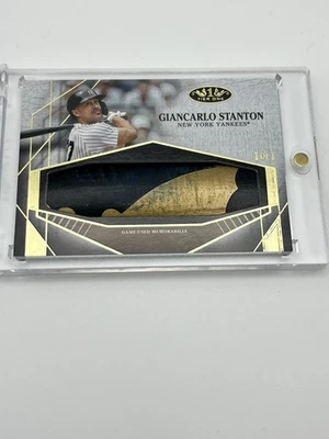 GIancarlo STANTON  2022 Topps Tier One GAME-USED  Mizuno Bat Barrel 1/1 YANKEES - Image 1 of 3