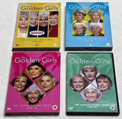 THE GOLDEN GIRLS : The Complete Series One To Four ( 1, 2, 3 & 4 ) DVD Boxsets - Image 1 of 4