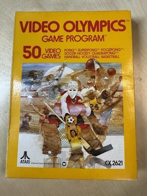 Atari 2600 видео Олимпийских игр игры и руководство в складной коробке - CIB - Изображение 1 из 4