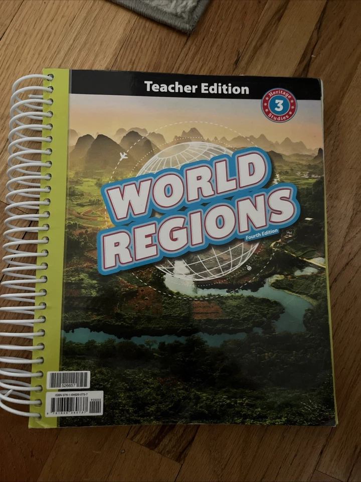 BJU Press Heritage Studies 3 World Regions Teacher Edition 3rd Grade Fourth - Image 1 of 4
