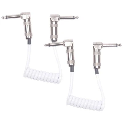 2 cables de lava LCMNCW mini bobina 6-12" ángulo recto a ángulo recto (blanco) cables Foto 1 de 4