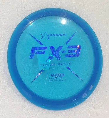 Prodigy Discs FX-3 400 Plastic Fairway Driver Blue W/Blue Shatter Stamp 175G NEW - Image 1 of 3