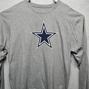 Dallas Cowboys Herren XL Langarmshirt Stern grau  - Bild 1 von 7