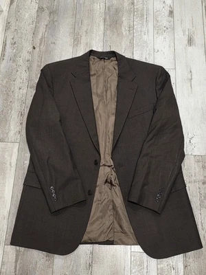 46L Men's Jos. A. Bank Signature Blazer Brown 100% Wool 2 Button Sport Coat - Image 1 of 4
