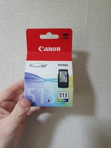 Canon Pixma 513 Colour Printer Ink Brand New In Box Chromalife 100+ - Afbeelding 1 van 5