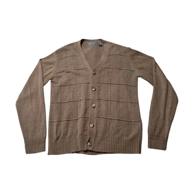 Oscar De La Renta Suéter Cárdigan Grande Abuelo Tejido Clásico Retro Años 90 Y2K Foto 1 de 4