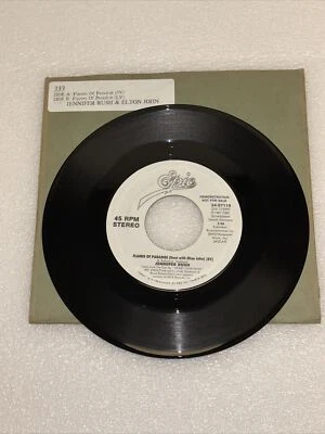 JENNIFER RUSH & Elton John Demo FLAMES OF PARADISE  Short & Long Version 45 RPM - Image 1 of 2
