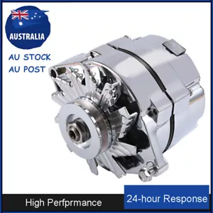 283 307 327 350 Chev V8 Aeroflow Alternator 100 Amp Chrome Plated Internal Reg - Picture 1 of 24