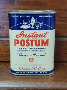30er-40er Jahre Instant POSTUM Müslidose Vintage Box Post Essen & Trinken - Bild 1 von 6