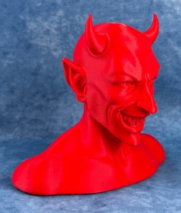 Banco de caracteres de plástico rojo de la Iglesia de Satanás de Satanás - Imagen 1 de 14