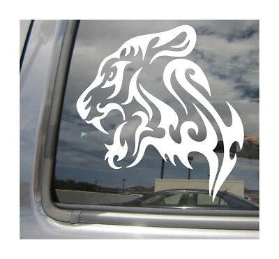 Cabeza de Jaguar Tribal - Big Cat - Auto Ventana Vinilo Calcomanía Adhesiva 01260 Foto 1 de 2