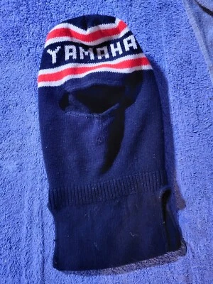 Vintage Yamaha Knit Snowmobile Facemask 1980s Ski Mask SRX V-Max SSR Vmax ET 80 - Image 1 of 4
