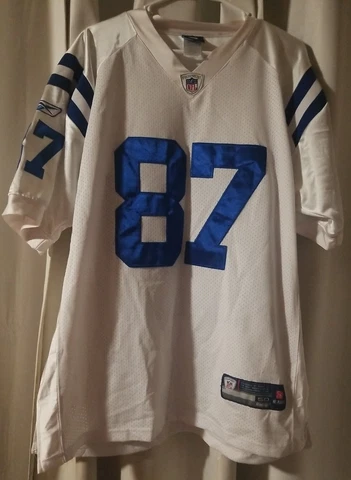 Reebok Authentic NFL Jersey Reggie Wayne White Indianapolis Colts Size 48 Cover