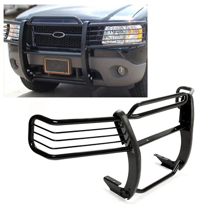 Black Brush Grille Guard W / Hardware For 2002 03 04 05 Ford Explorer 4DR 4-Door Foto 1 de 4