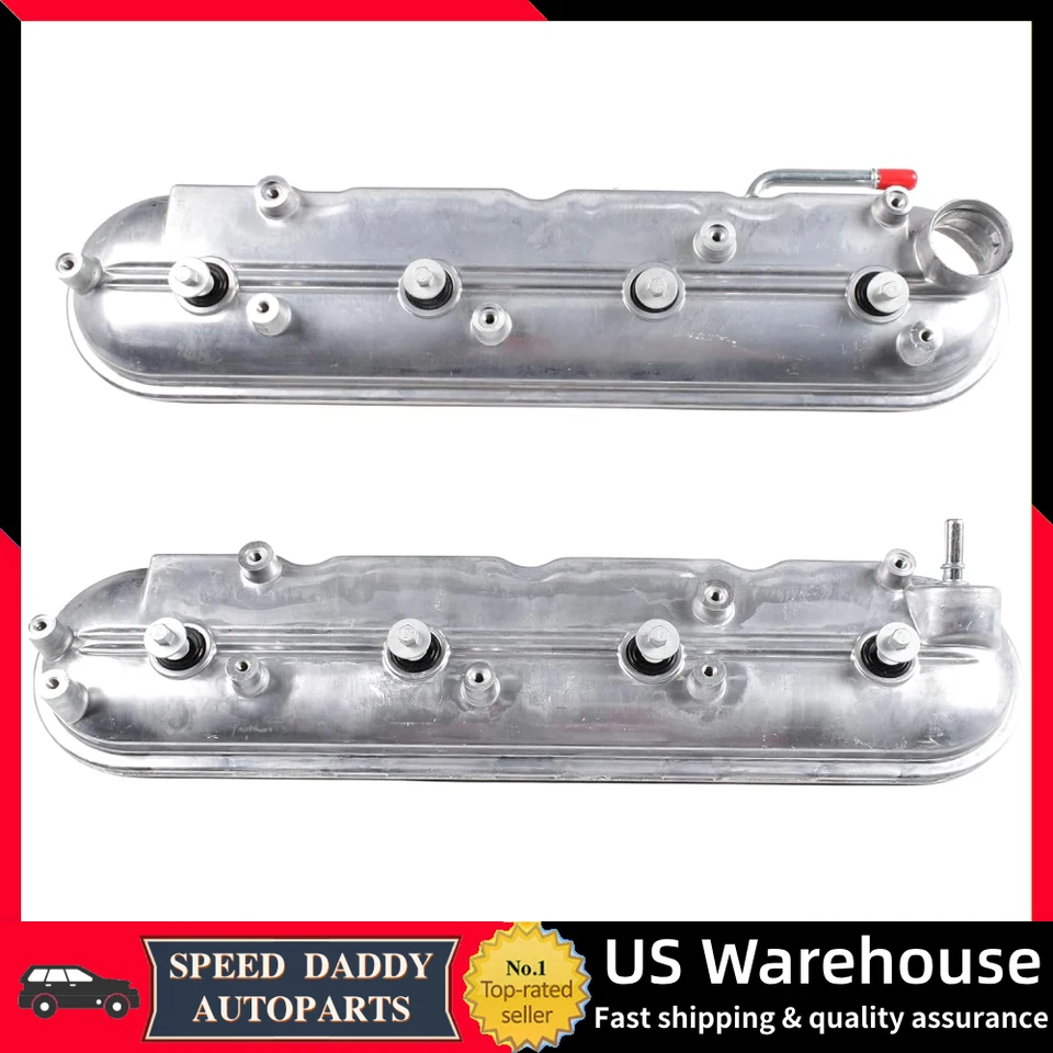 Valve Cover w/Gaskets & Bolts for 2009+ 4.8 5.3 6.0 6.2 Chevy Sierra GM Cadillac - Image 1 of 4