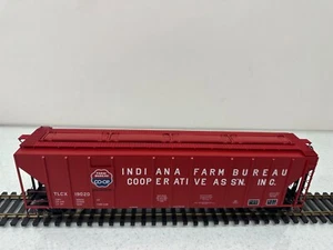 Atlas #3002376 Indiana Farm Co-Op Low Side Covered Hopper 2-Rail O-Scale. NEW - Picture 1 of 10
