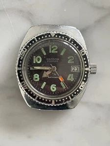 Ancienne montre Homme mécanique Samson Morzine acier plongée sous marine - Foto 1 di 5