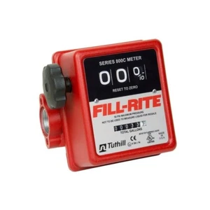 Misuratore di portata meccanico Fill-Rite 807C1 1" 5-20 GPM 3 ruote - Foto 1 di 11