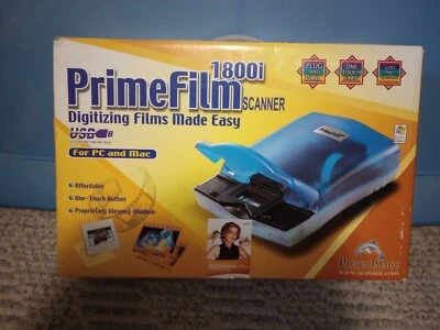 NEW Pacific Image PrimeFilm 1800i Scanner Plug & Play PC Mac USB Digitizing Film - Image 1 of 4