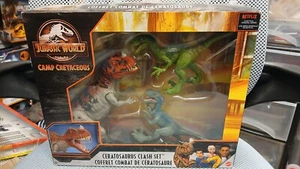 Jurassic World Camp Cretácico ceratosaurus juego choque azul - Imagen 1 de 11
