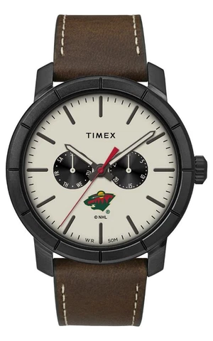 Men's Minnesota Wild Timex Watch Home Team Leather Watch Cover