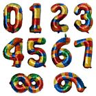 32 Inch Foil Number Balloons Large Number Block Building Block  Birthday