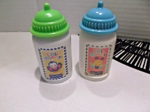 Fisher Price Little Mommy Baby Doll Bottles Green & Blue Tops - Picture 1 of 2