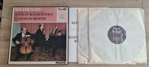 PHILIPS HIFI STEREO BEETHOVEN ROSTROPOVICH RICHTER CELLO SONATAS 835182/83 AY NM - Picture 1 of 6
