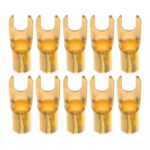 10 Pcs U-shaped Amplifier Car Terminal Block Spade Wire Connectors - Picture 1 of 12