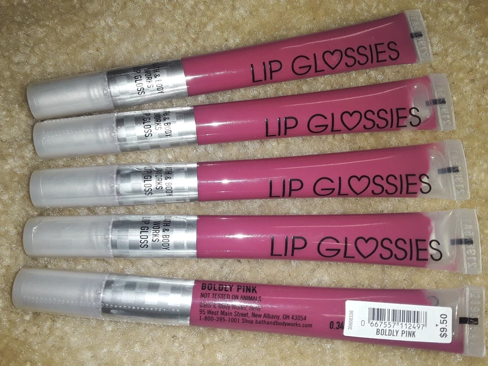 5x BATH & BODY WORKS AUDAZMENTE ROSA HIDRATANTE BRILLO LABIAL BRILLO LÁPIZ LABIAL RARO LOTE 5 Foto 1 de 1