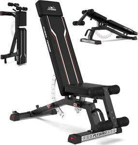 FLYBIRD Weight Bench, 800Lbs Capacity Adjustable Workout Bench with Detachable H - Picture 1 of 12