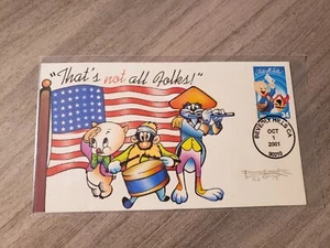 Porky Pig 1st day  Of issue multicolor cachet by Beller - Picture 1 of 1