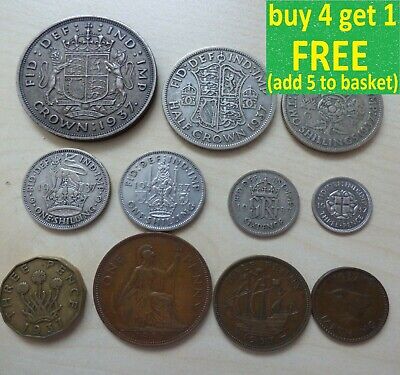 George V Or VI Or Elizabeth II Pre-Decimal Coin Sets Collection Choose Yours • 3.59£
