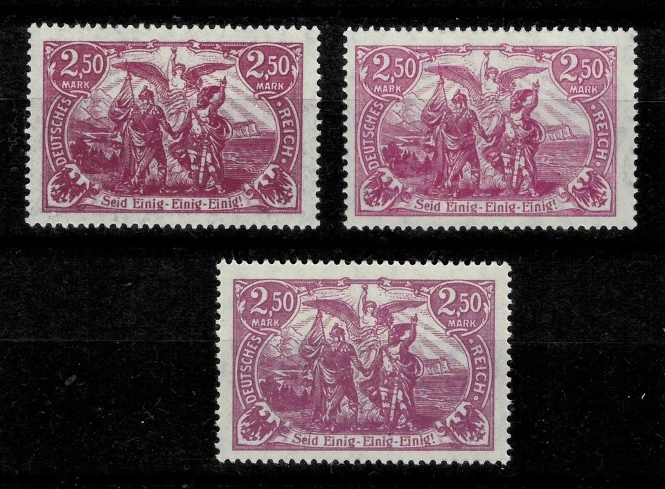Germany Reich 1920 ☀ New Daily Stamps 2.5Mk in shades  ☀ Lightly Hinged Stamps - Image 1 of 1