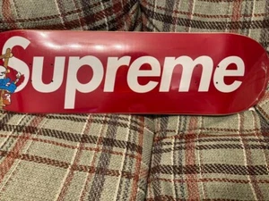 Supreme 20AW Smurfs Skateboard Smurfs Collaboration Logo Shrink Wrapped - Picture 1 of 4