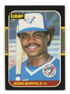 Jesse Barfield 1987 Leaf #127 Toronto Blue Jays NM-MINT - Image 1 of 2