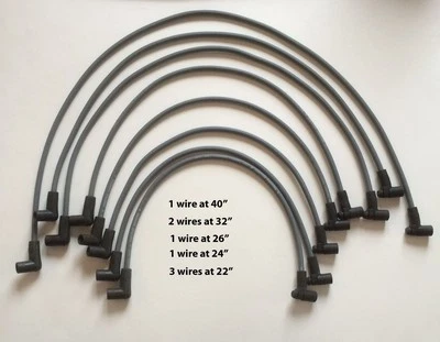 1978-1979 Pontiac Firebird 305 e 350 L motor apenas 8 mm GM Packard plug fios - Imagem 1 de 2