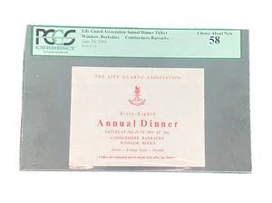 Boleto de cena 2003 Her Majestad la Reina Isabel II Asociación de Salvavidas PCGS - Imagen 1 de 6