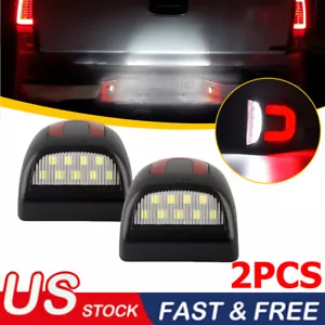 Luces de placa de matrícula blancas de tubo rojo para Chevy Silverado GMC Sierra 1500 2500 - Imagen 1 de 12
