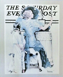 Norman Rockwell The Saturday Evening Post Art Print 15" X 12.5" - Picture 1 of 2