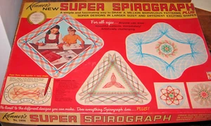 Vintage 1969 Kenner's SUPER SPIROGRAPH Plus Set No. 2400 w/ 98% Complete - Picture 1 of 10