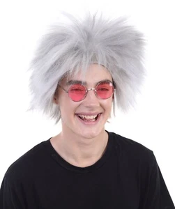 80er Stachel Rock Perücke für Herren - Punk Rockstar Haarband Kostüm Accessoire Retro Fan - Bild 1 von 192